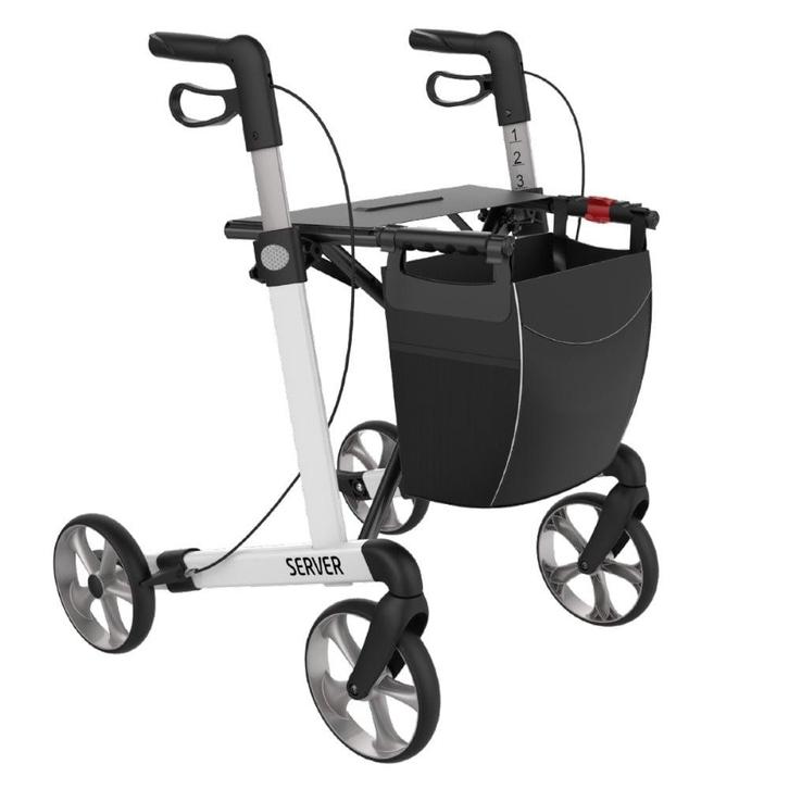 Rehasense Server lichtgewicht rollator STANDARD - Wit, Diversen, Rollators, Ophalen of Verzenden