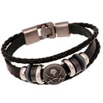 Fako Bijoux® - Armband - Leder Exclusive - Pirate - 20cm -, Nieuw, Verzenden