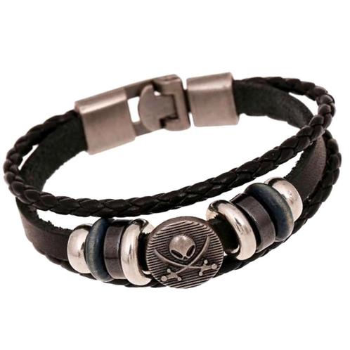 Fako Bijoux® - Armband - Leder Exclusive - Pirate - 20cm -, Sieraden, Tassen en Uiterlijk, Armbanden, Verzenden