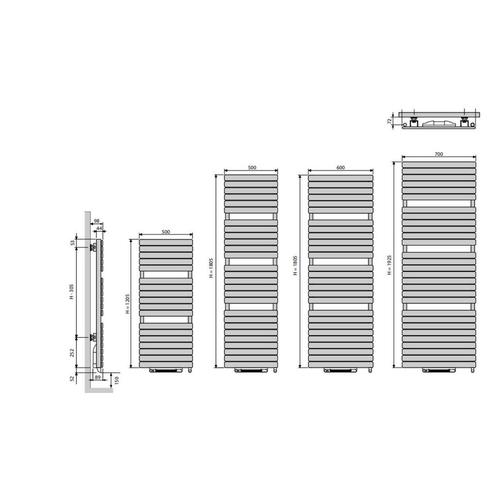 Elektrische Radiator met Blower Vasco Aster HF-EL-BL, Doe-het-zelf en Verbouw, Verwarming en Radiatoren, Ophalen of Verzenden