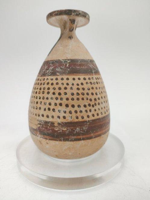 Oud-Grieks Corinthisch keramisch alabastroon 12,50 cm., Verzamelen, Mineralen en Fossielen