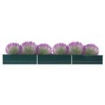 vidaXL Plantenbak verhoogd 480x80x45 cm gegalvaniseerd staal, Tuin en Terras, Bloembakken en Plantenbakken, 100 cm of meer, Verzenden