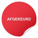 Keuringssticker afgekeurd, Hobby en Vrije tijd, Verzenden, Nieuw
