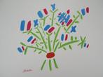 Pablo Picasso (1881-1973) - Le bouquet bleu, blanc, rouge :, Antiek en Kunst, Kunst | Schilderijen | Modern