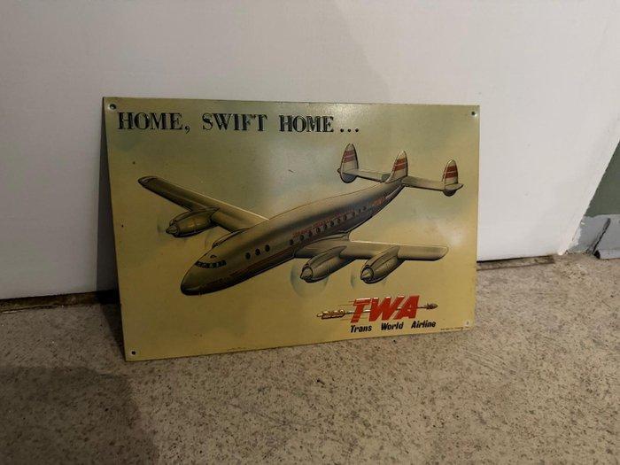 TWA - Reclamebord - Home Swift Home - Metaal, Antiek en Kunst, Antiek | Wandborden en Tegels