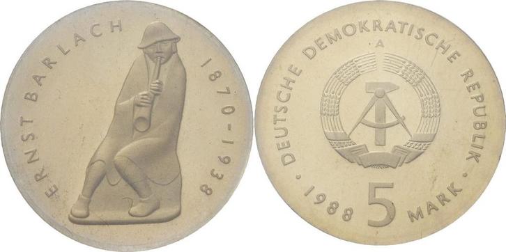 5 Mark 1988 Kurs- en Gedenkmunten, Postzegels en Munten, Munten | Europa | Niet-Euromunten, Verzenden