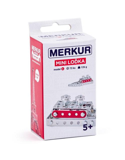 Merkur - Mini 52 - Boot - metalen constructieset - 73 ond..., Kinderen en Baby's, Speelgoed | Bouwstenen, Nieuw, Verzenden