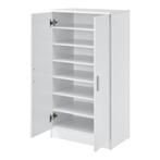 Schoenenkast Notribontaa 108x55x35 cm wit [en.casa], Huis en Inrichting, Verzenden, Nieuw