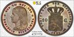 Bronzen Wilhelmina 10 gulden 1891 SP63 Proefslag PCGS, Postzegels en Munten, Munten | Nederland, Losse munt, Verzenden