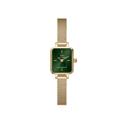 Daniel Wellington Quadro Mini Evergold Emerald, Sieraden, Tassen en Uiterlijk, Horloges | Dames, Nieuw, Verzenden