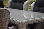 Ibiza Bergamo dining tuinset 180x100xH77 cm 5 delig wit, Ophalen of Verzenden, Nieuw, Wicker