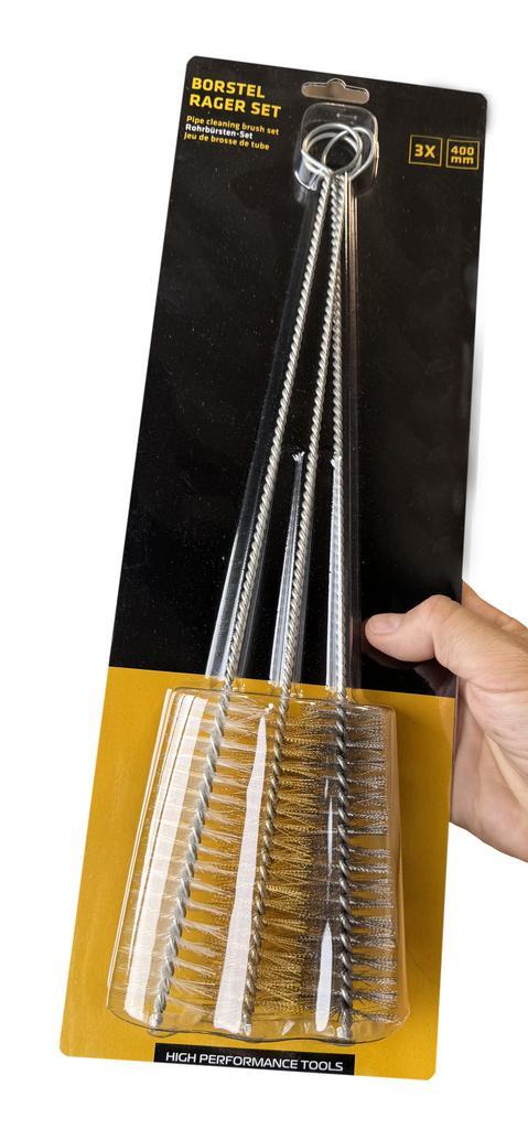 Set met 3 lange borstels (voor schoonmaak van pijpen, ketti, Doe-het-zelf en Verbouw, Gereedschap | Handgereedschap, Nieuw, Ophalen of Verzenden
