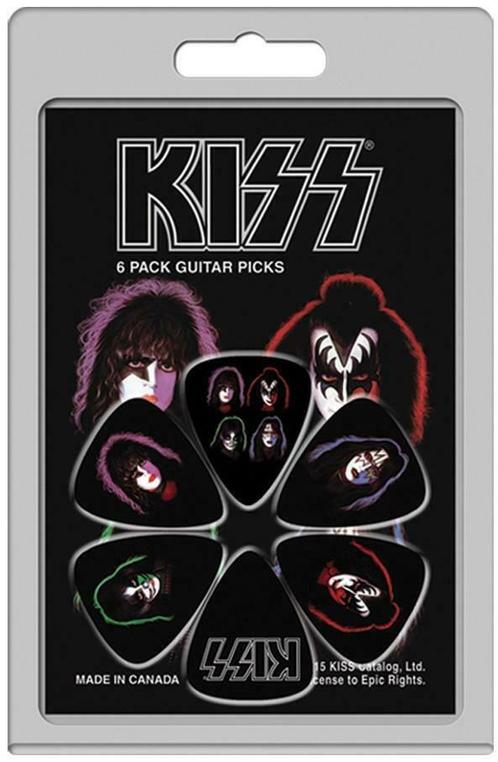 KISS 6-pack Medium plectrum 0.71 mm, Verzamelen, Muziek, Artiesten en Beroemdheden, Gebruiksvoorwerp, Nieuw, Ophalen of Verzenden