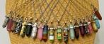 20 amuletten voor meditatie met natuurlijke stenen. De