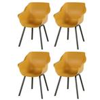 Hartman Sophie Element dining armstoel- curry yellow - 4 st., Tuin en Terras, Tuinsets en Loungesets, Verzenden, Nieuw, Overige materialen