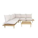 Hoek Loungeset Phoenix Acaciahout Off White The Outsider, Verzenden, Nieuw