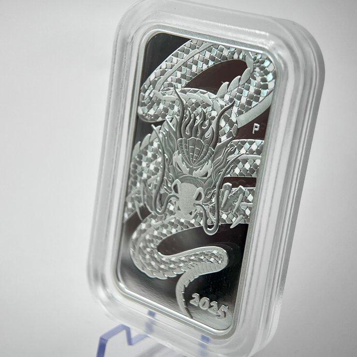 Australië. 1 Dollar 2025 Dragon Rectangular 1 oz - PROOF -, Postzegels en Munten, Munten | Europa | Niet-Euromunten