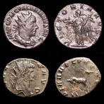 Romeinse Rijk. Gallienus & Valerian I. Lot comprising two