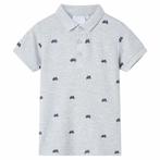 vidaXL Kinderpoloshirt  128 gemêleerd grijs, Verzenden, Nieuw
