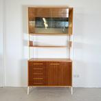 Wandsysteem/ modulaire kast, František Jirák, Huis en Inrichting, Ophalen of Verzenden, Minder dan 150 cm, 25 tot 50 cm, Glas
