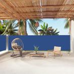 vidaXL Windscherm uittrekbaar 160x1000 cm blauw, Verzenden, Nieuw