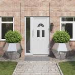 vidaXL Plantenbak 2 pcs Zilver 100 x 100 x 80 cm, 100 cm of meer, Verzenden, Nieuw, Metaal