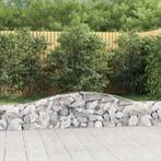 vidaXL Schanskorf gewelfd 400x30x40/60 cm gegalvaniseerd, 100 cm of meer, Verzenden, Nieuw, Metaal