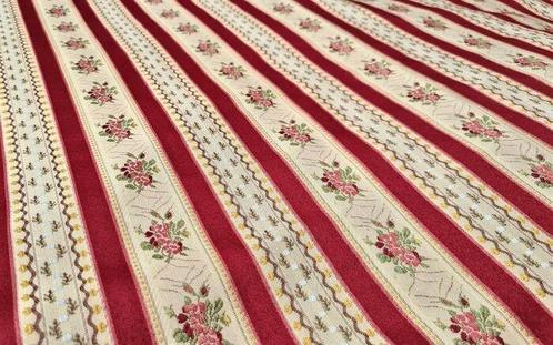 Boudoir d’Epoca – De elegantie met bloemenstrepen -, Antiek en Kunst, Antiek | Kleden en Textiel