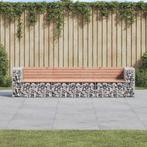 vidaXL Tuinbank schanskorfontwerp 287x71x65,5 cm massief, Tuin en Terras, Tuinbanken, Verzenden, Nieuw