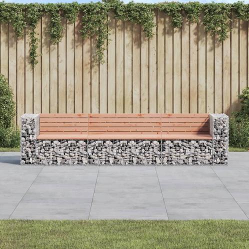 vidaXL Tuinbank schanskorfontwerp 287x71x65,5 cm massief, Tuin en Terras, Tuinbanken, Nieuw, Verzenden