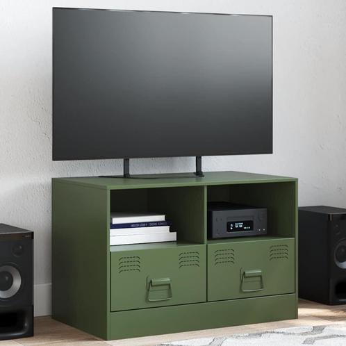 vidaXL Tv-meubel 67x39x44 cm staal olijfgroen, Huis en Inrichting, Kasten | Televisiemeubels, Nieuw, Metaal, Verzenden