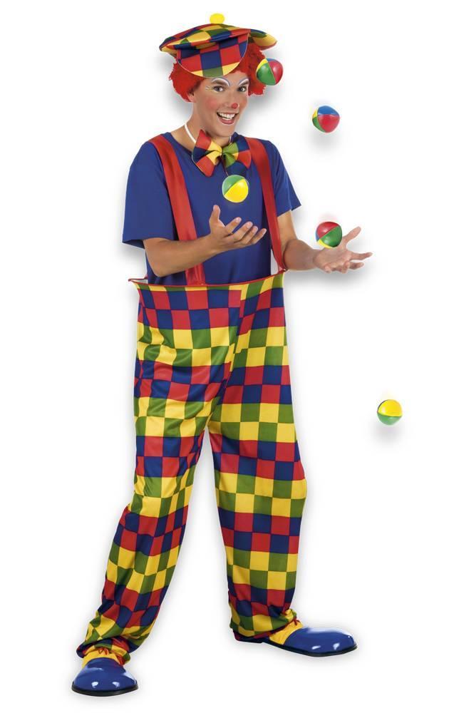 Clownspak Gekleurd M/L, Kleding | Heren, Carnavalskleding en Feestkleding, Nieuw, Verzenden