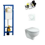 Toiletset Met Wisa XS Inbouwreservoir en Geberit E-Con I...
