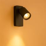 Bedlamp - Wandlamp | Zwart | GU10 fitting, Huis en Inrichting, Lampen | Wandlampen, Ophalen of Verzenden, Nieuw, Metaal, Modern