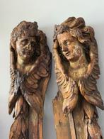 sculptuur, Barok engelen / ornament - 100 cm - Hout - 1680