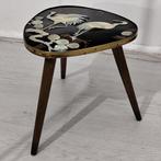 Bijzettafel - Hout, Messing - Vintage bijzettafel, Antiek en Kunst