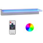 RVS Waterval met RGB LED - | Retourdeal | OP=OP, Tuin en Terras, Ophalen of Verzenden, Nieuw, Rvs, Waterval