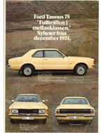 1975 FORD TAUNUS LEAFLET ZWEEDS, Nieuw, Ford, Author