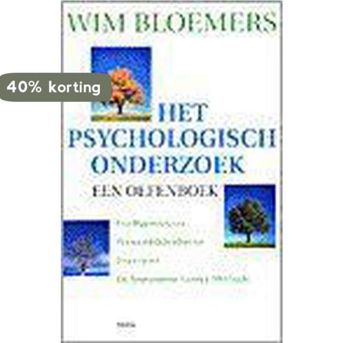 Het psychologisch onderzoek 9789026315787 Wim Bloemers, Boeken, Psychologie, Gelezen, Verzenden
