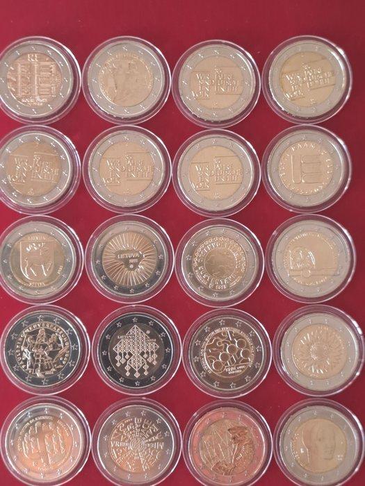 Europa. 2 Euro 2019/2025 20 Moedas Comemorativas Não, Postzegels en Munten, Munten | Europa | Euromunten