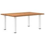 vidaXL Eettafel rechthoekig 180x120x74 cm massief eikenhout, Huis en Inrichting, Tafels | Eettafels, Verzenden, Nieuw
