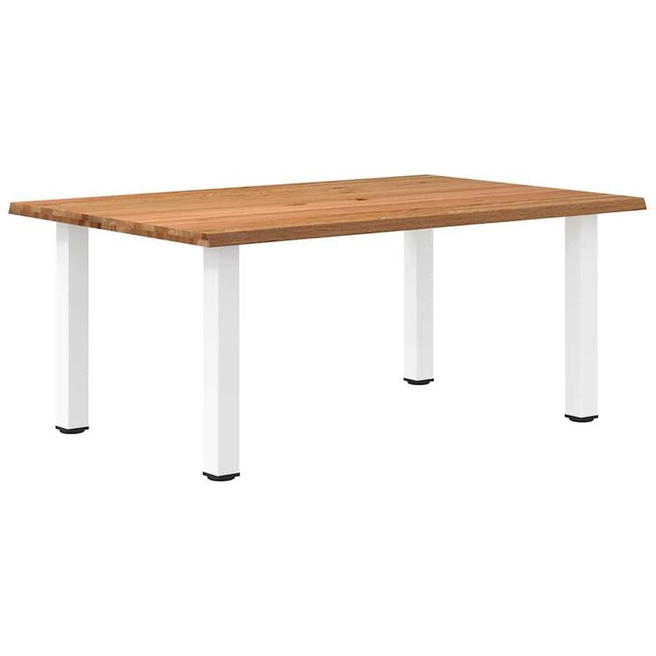 vidaXL Eettafel rechthoekig 180x120x74 cm massief eikenhout, Huis en Inrichting, Tafels | Eettafels, Nieuw, Verzenden
