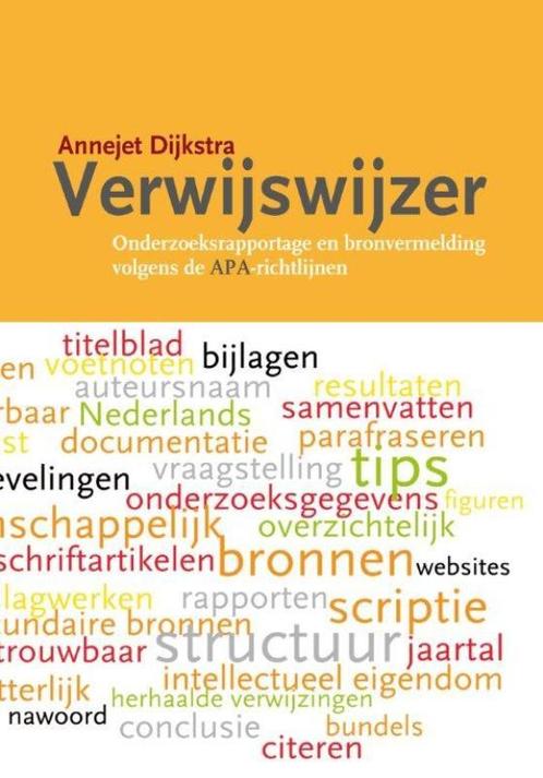 Verwijswijzer 9789081883801, Boeken, Wetenschap, Zo goed als nieuw, Verzenden