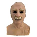 Oude man masker (wit/grijs haar) met snor en borststuk, Verzenden, Nieuw