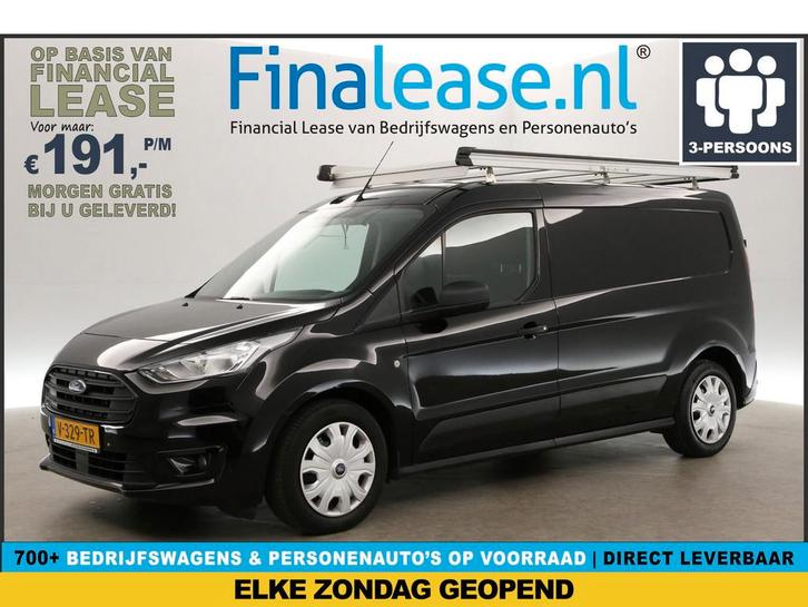 Ford Transit Connect 1.5 EcoBlue L2H1 100PK Airco Imperiaal, Auto's, Bestelauto's, Lease, Handgeschakeld, Diesel, ABS, Boordcomputer