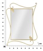 WANDSPIEGEL BLOEMBLAADJE CM 80X4X110, Huis en Inrichting, Woonaccessoires | Spiegels, Ophalen of Verzenden, Nieuw