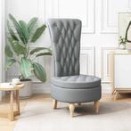 vidaXL Slipper Stoel Lichtgrijs 56,5 x 70 x 110 cm Stof, Verzenden, Nieuw