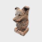 Bust of a Pumi dog statue - home decor dog lover handpainted, Verzenden, Nieuw
