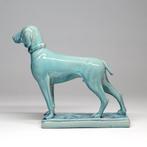 Zsolnay - Beeldje - Hunting dog - Porselein