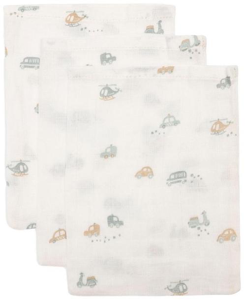 Jollein On The Go 3 Stuks Hydrofiel Washandjes 536-848-68075, Kinderen en Baby's, Badjes en Verzorging, Nieuw, Verzenden